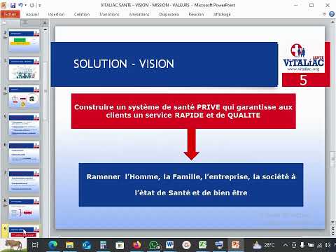 Présentation de notre vision - mission - valeurs